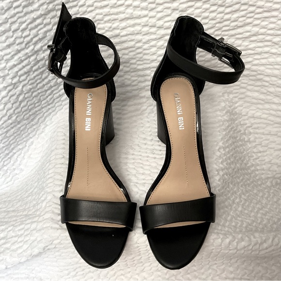 Gianni Bini Joenah Leather Heel Sandals - Picture 4 of 6